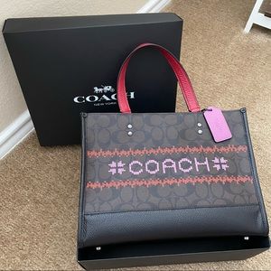 Coach Dempsey Carryall In Signature Canvas with Fair Isle Graphic